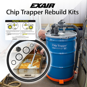 New Chip Trapper Lid Rebuild Kit from EXAIR New Chip Trapper Lid Rebuild Kit from EXAIR