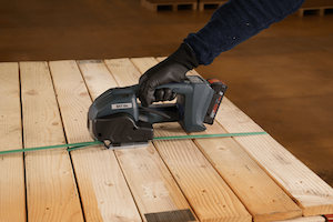 Signode's hand tool for plastic strapping Signode's hand tool for plastic strapping